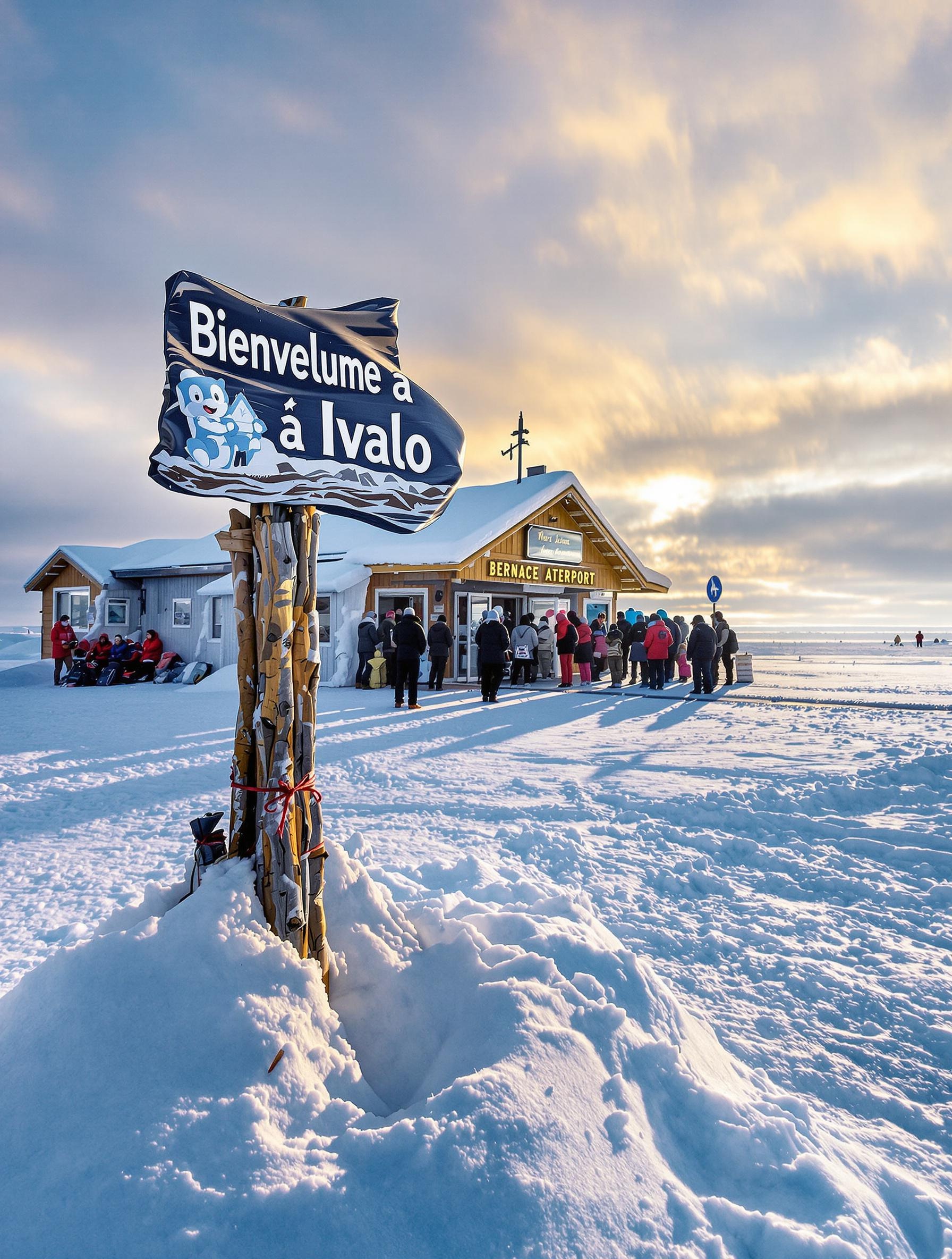 Aéroport polaire d'Ivalo, ambiance aventure nordique