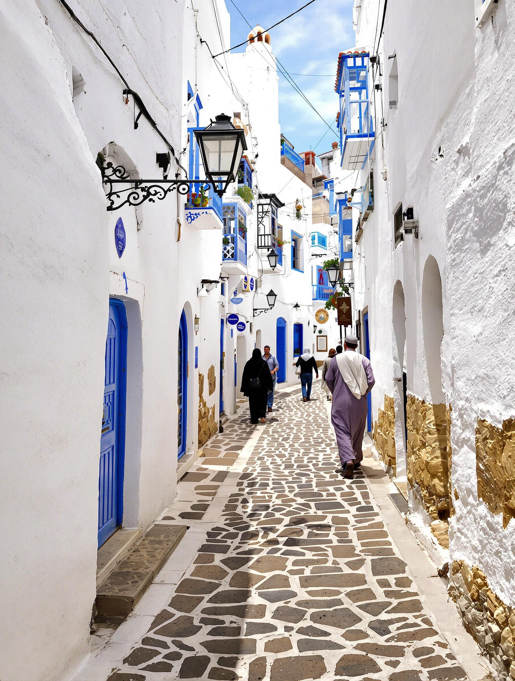 Ruelles dédaléennes autour du Grand Socco à Tanger