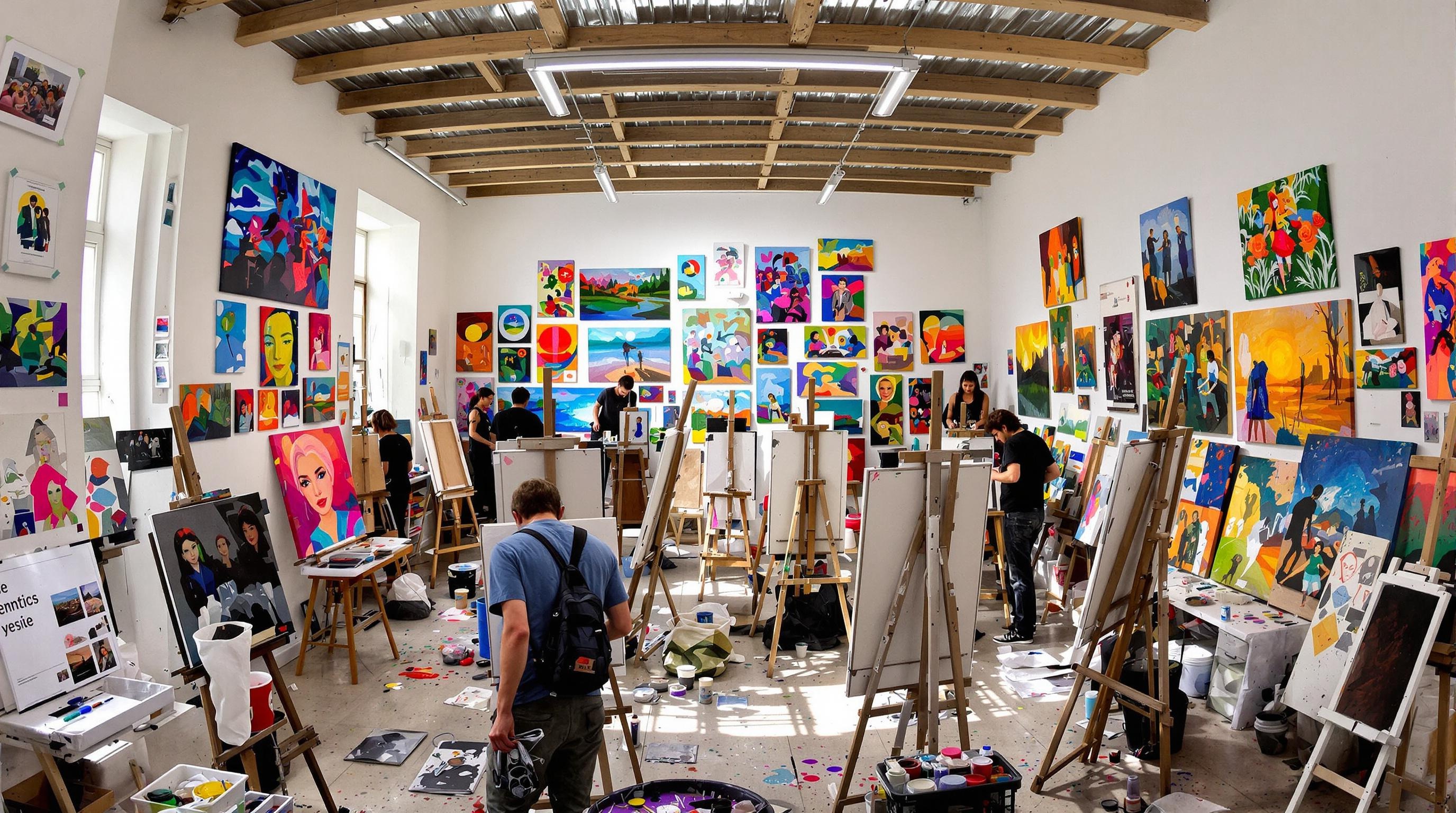 Atelier d’artiste vivant et galerie temporaire à Sète