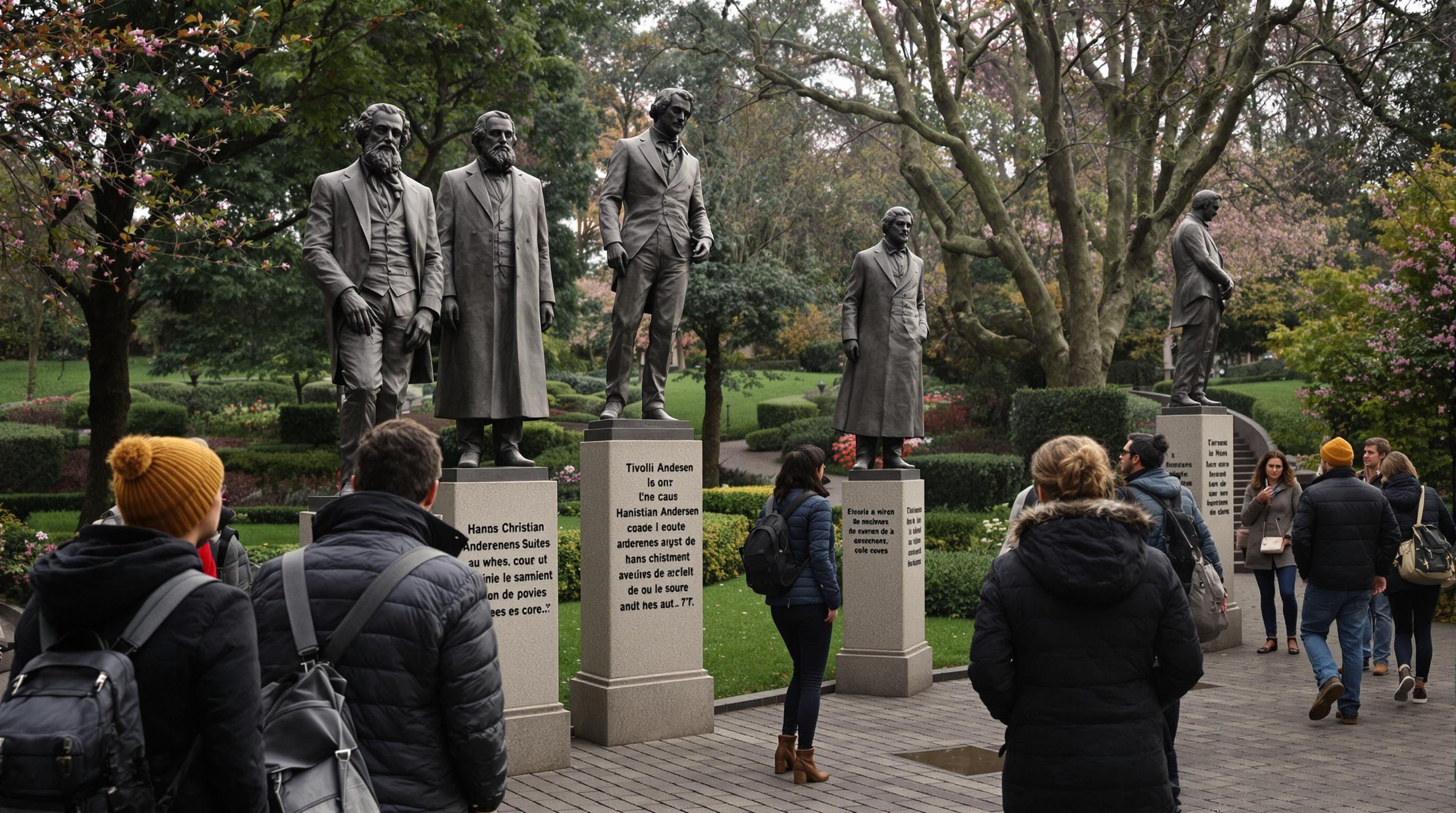 Balade philosophique auprès des statues d’Hans Christian Andersen à Tivoli