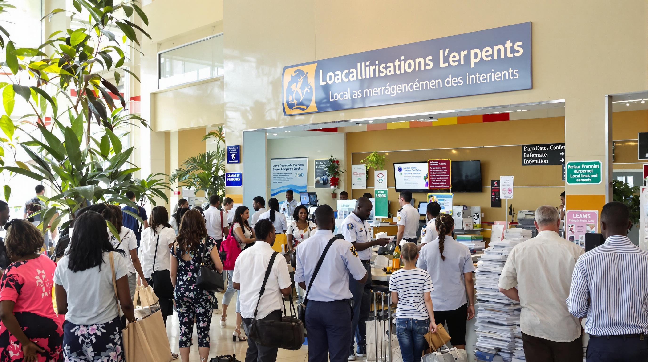 bureau administratif permis local Zanzibar aéroport