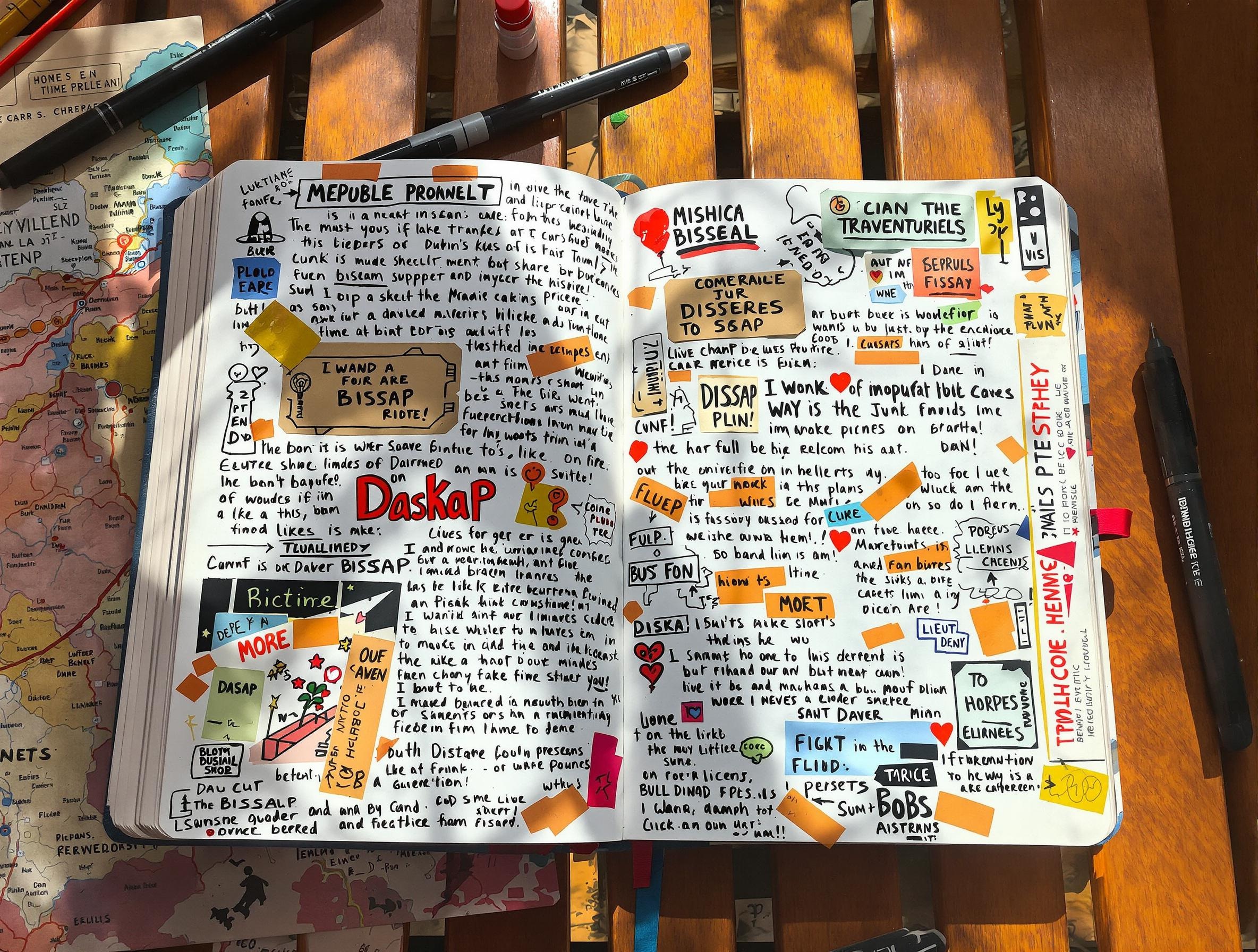 Carnet de bord déjanté griffonné retour aventure Dakar