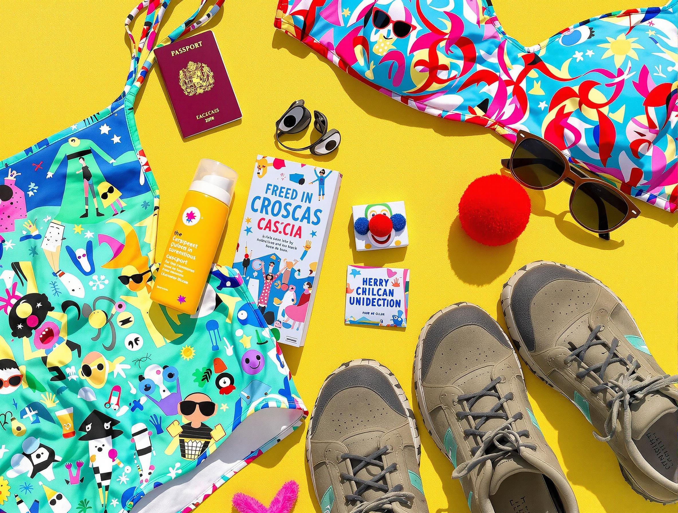 checklist colorée objets voyage fun Cascais