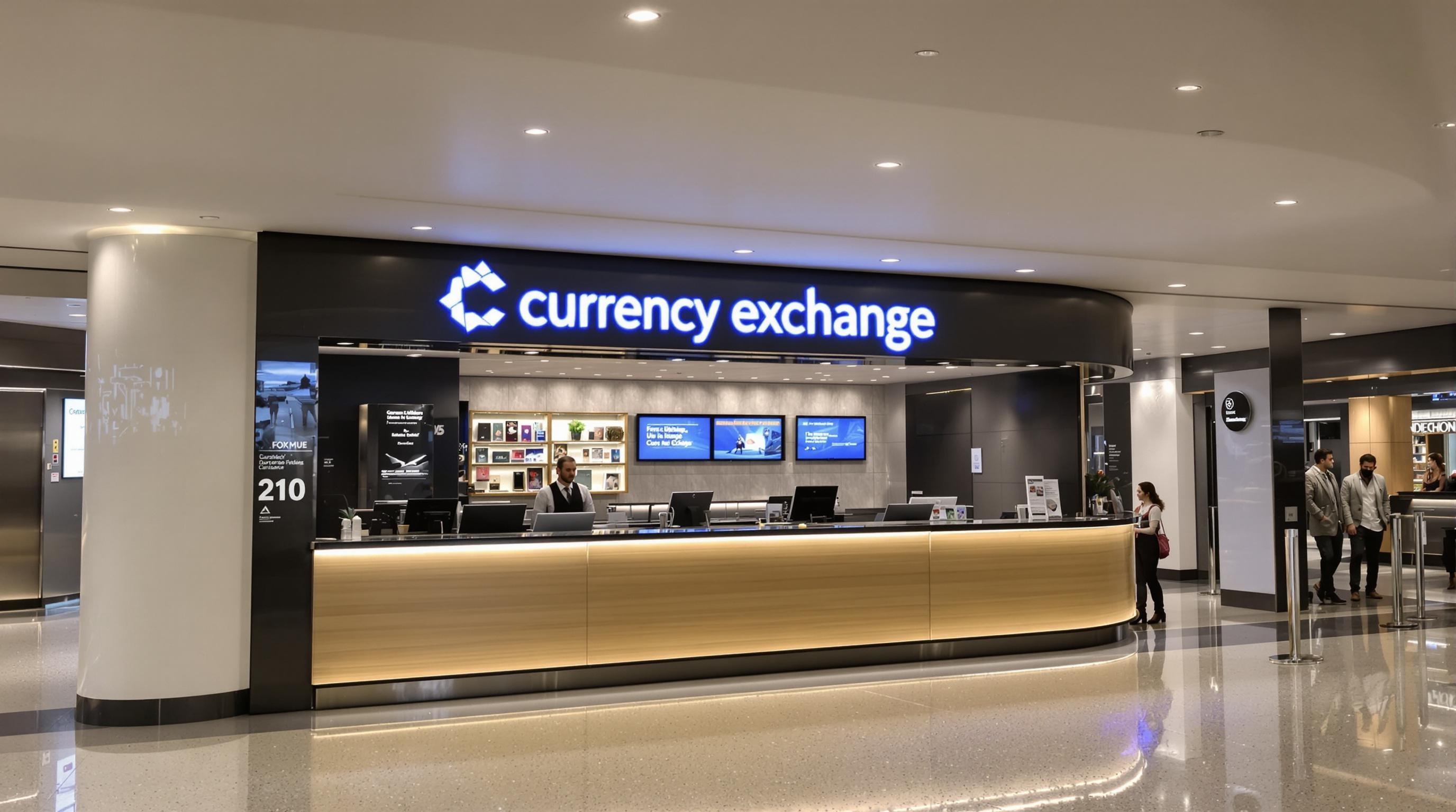 Guichet Forex pour le change de devises à l'aéroport de Copenhague