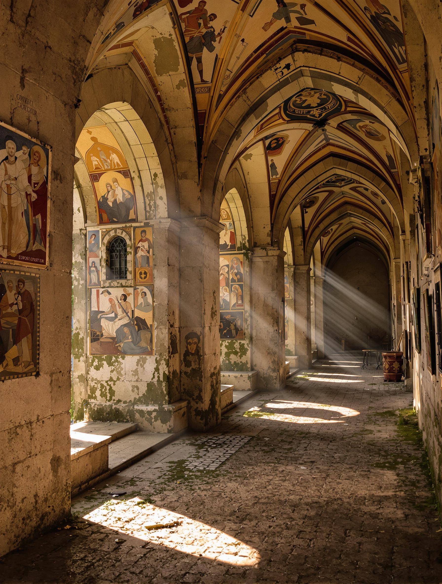 Cloître mystérieux du Couvent de l’ordre du Christ à Tomar