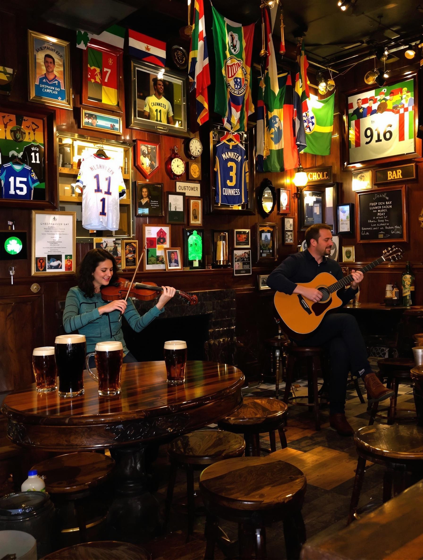 Intérieur Sheephaven Bay Camden session live musique irlandaise