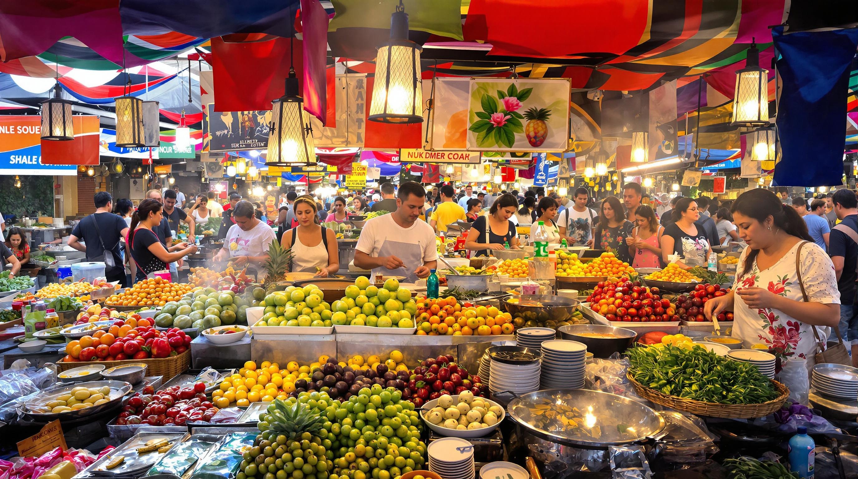 marché balinais choix étal cuisson hygiène