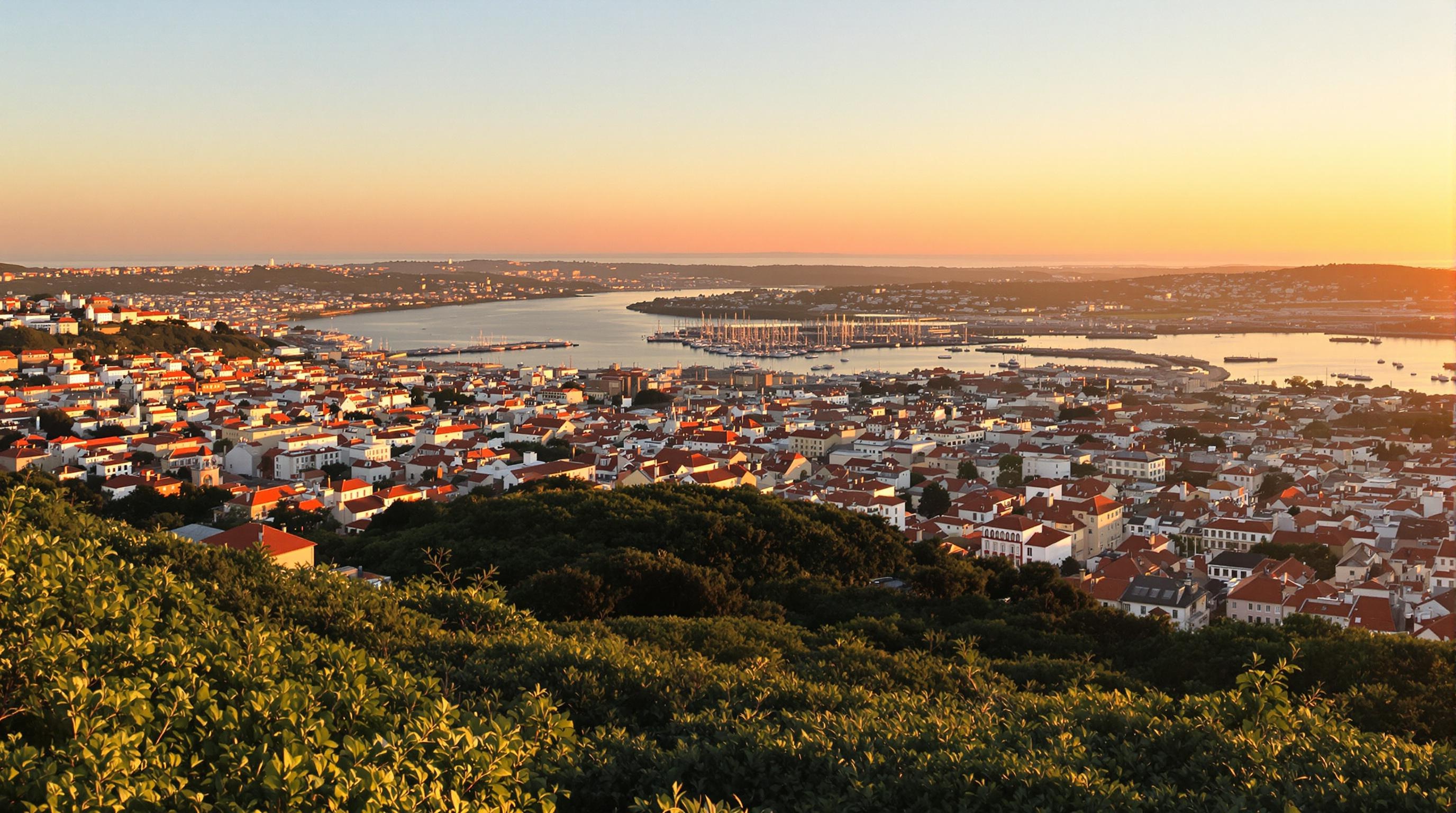 Panorama depuis le Santuário de Santa Luzia à Viana do Castelo