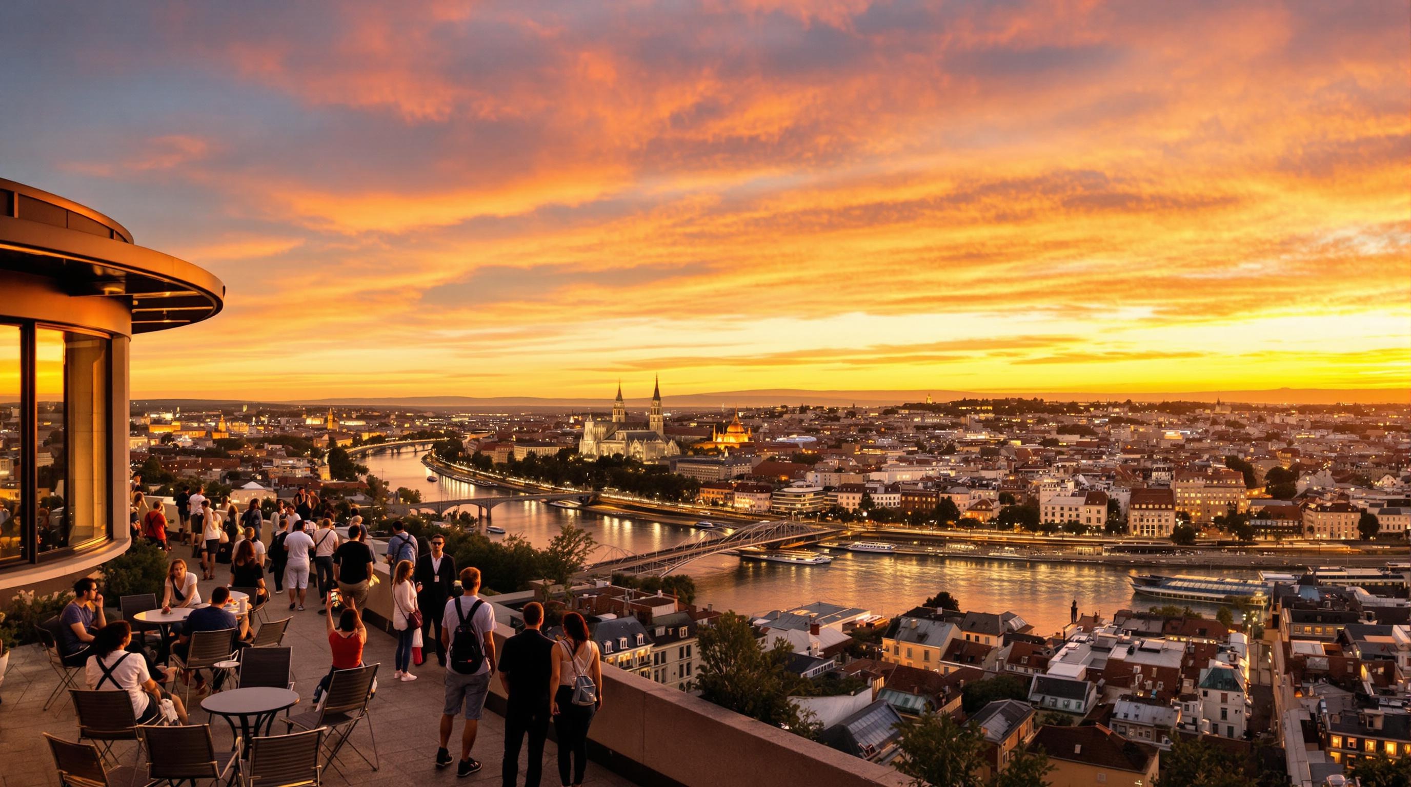 Rooftop lyonnais avec vue sur Fourvière et le Rhône