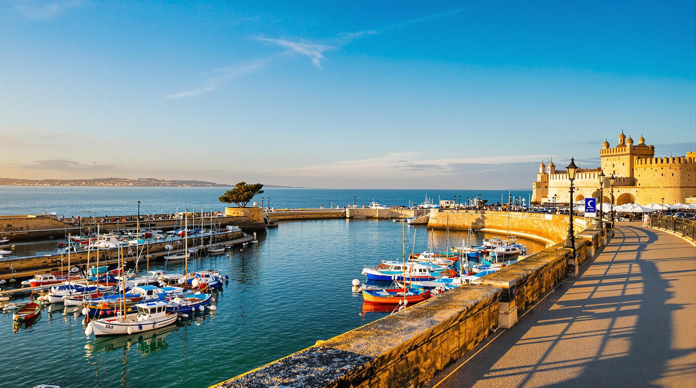 Panorama du littoral français authentique hors saison