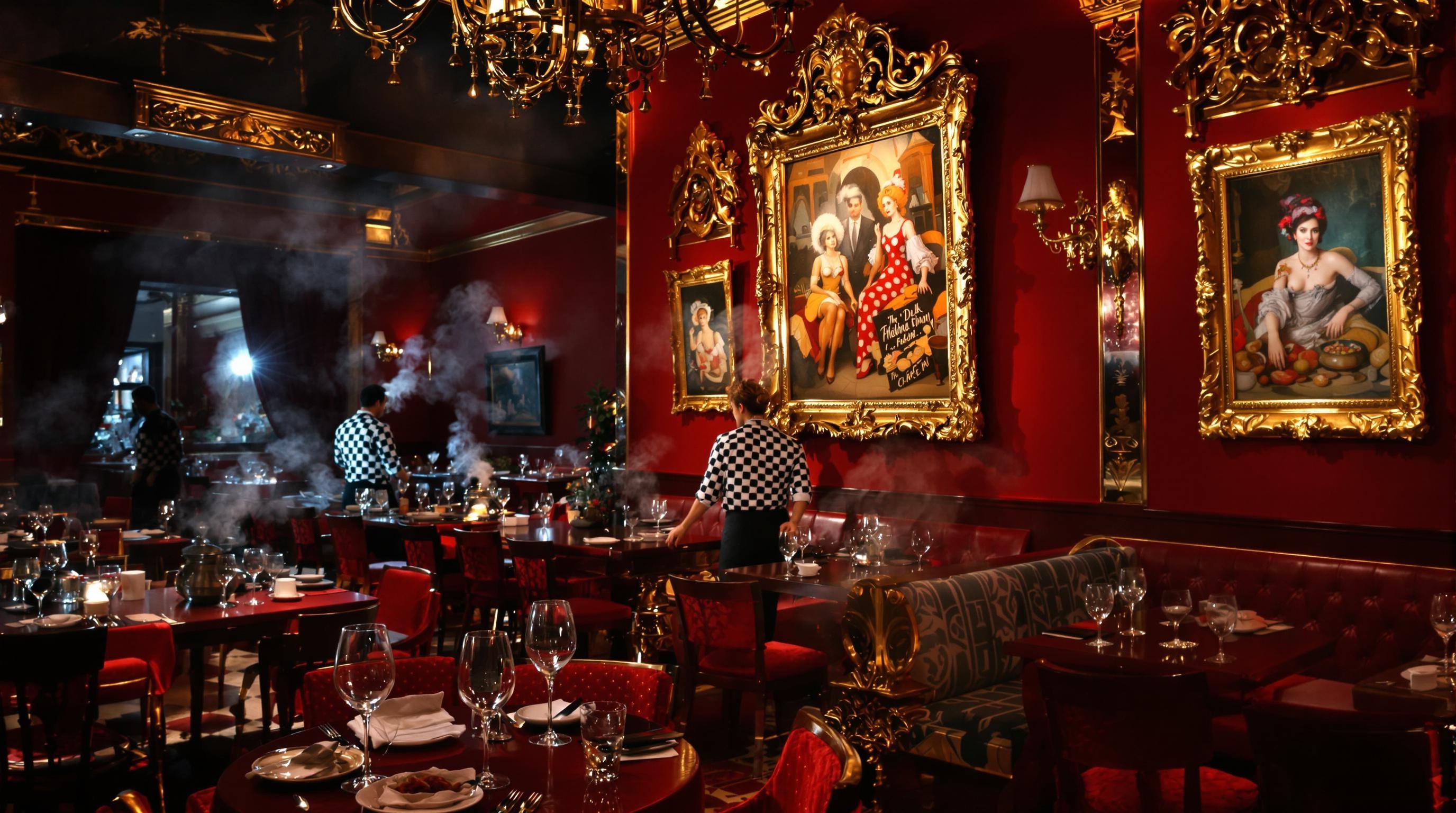 Restaurant baroque tajine décor Tanger