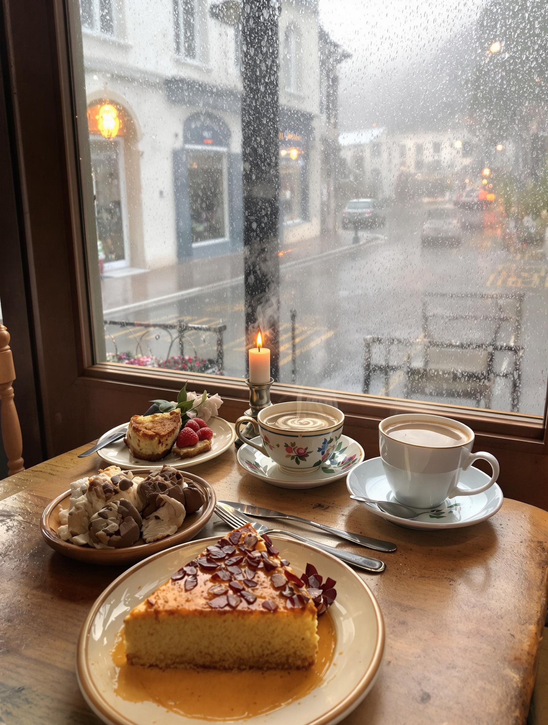 Salon de thé à Luchon avec garbure et gâteau à la broche.