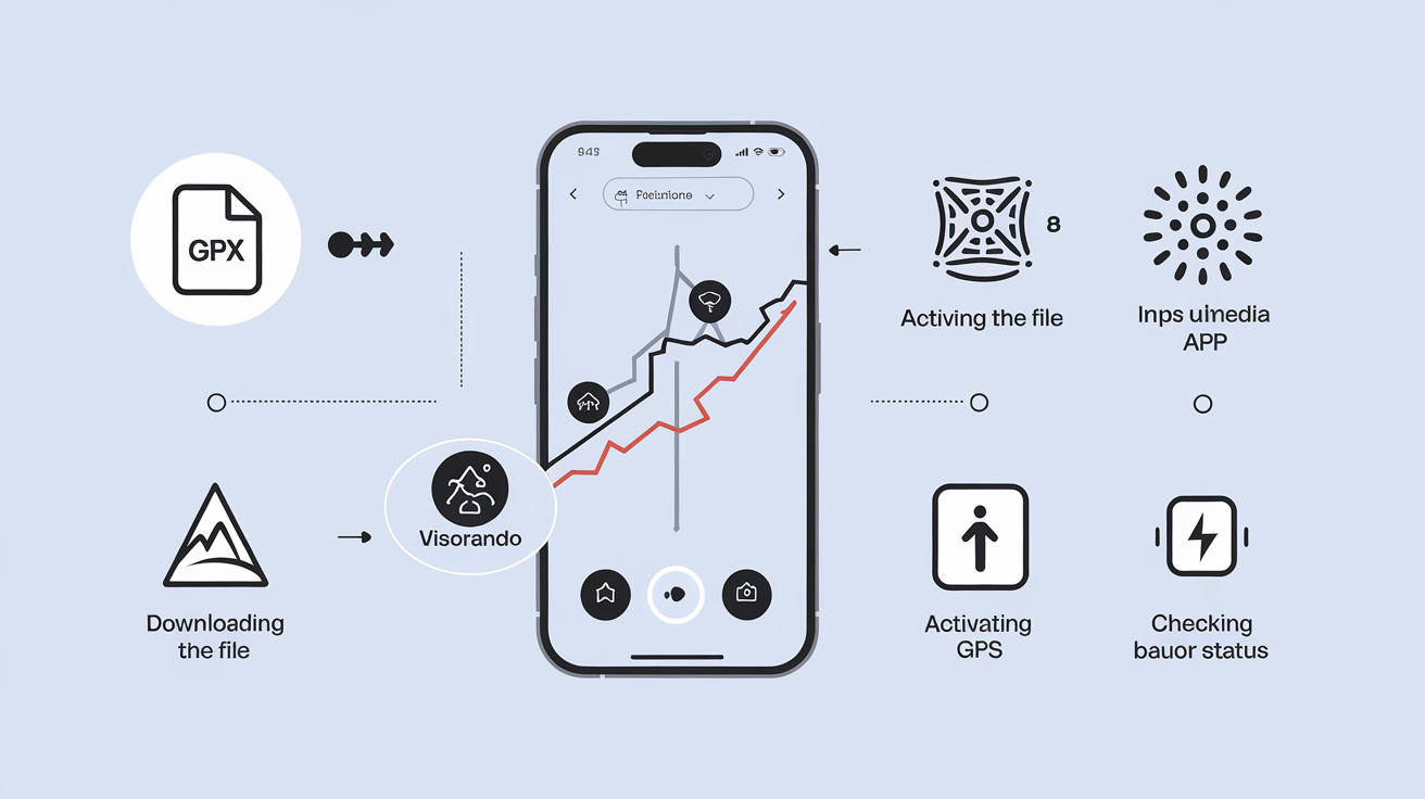 Tutoriel pour importer une trace GPX sur smartphone via une application de randonnée