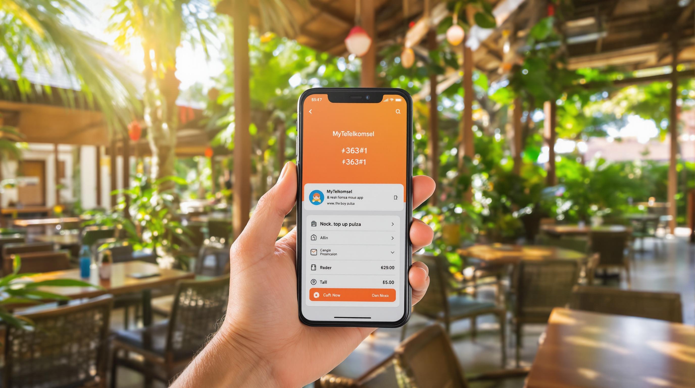 Recharge de pulsa sur smartphone à Bali via USSD ou MyTelkomsel