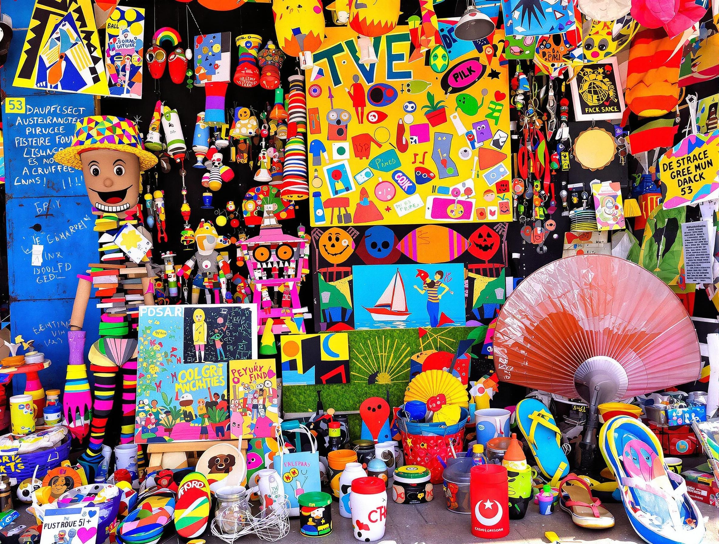 Souvenirs loufoques et artisanaux du marché de Dakar