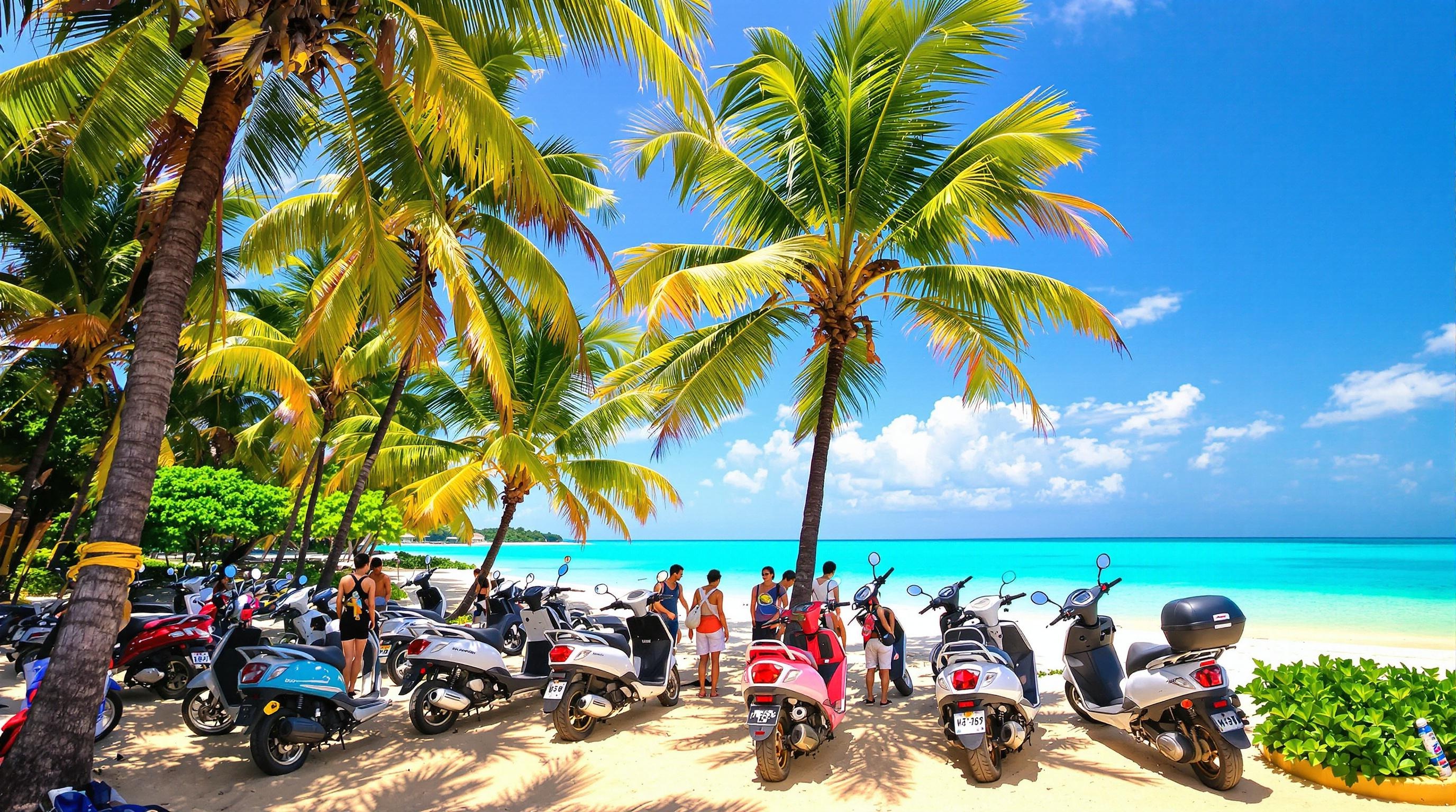 location scooter plage Paje Zanzibar