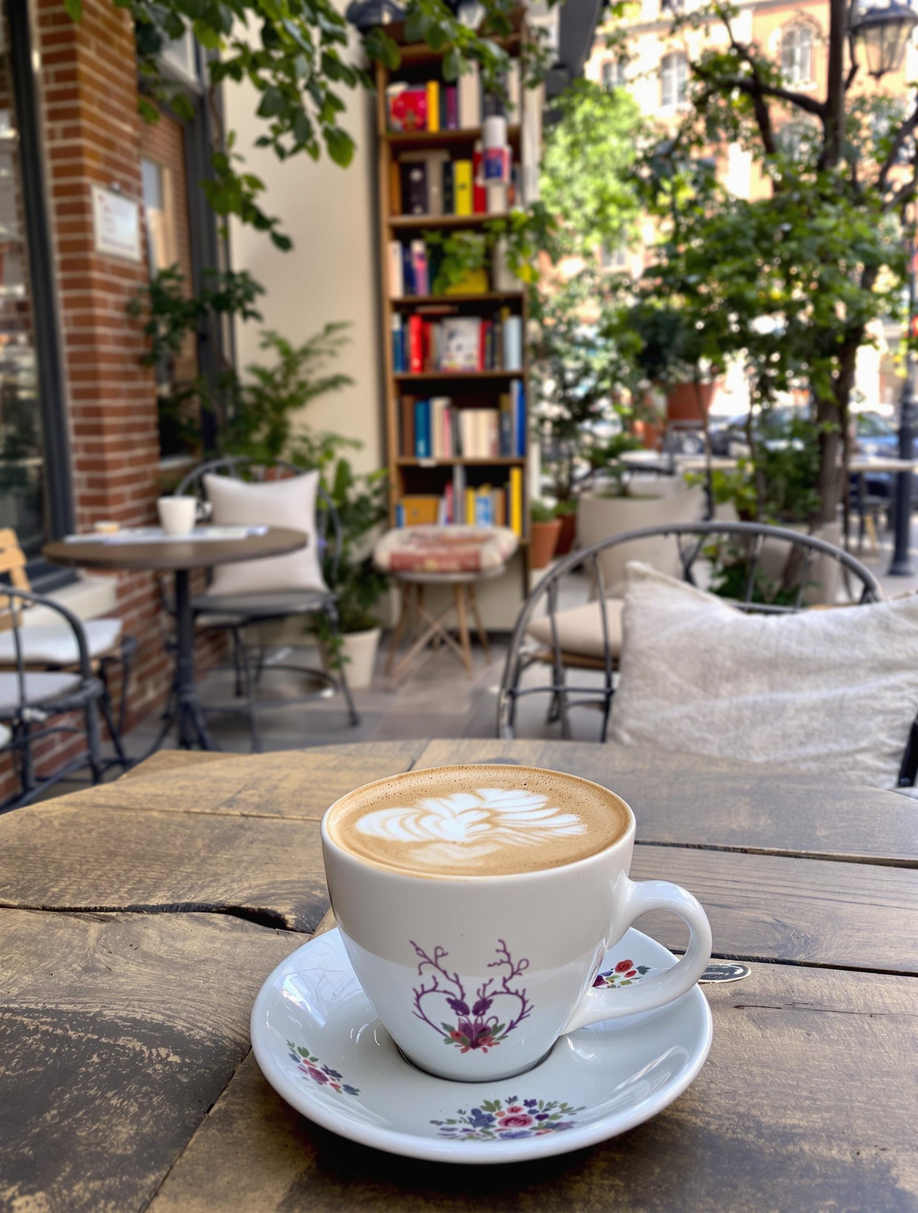 Terrasse d'un coffee shop à Lyon
