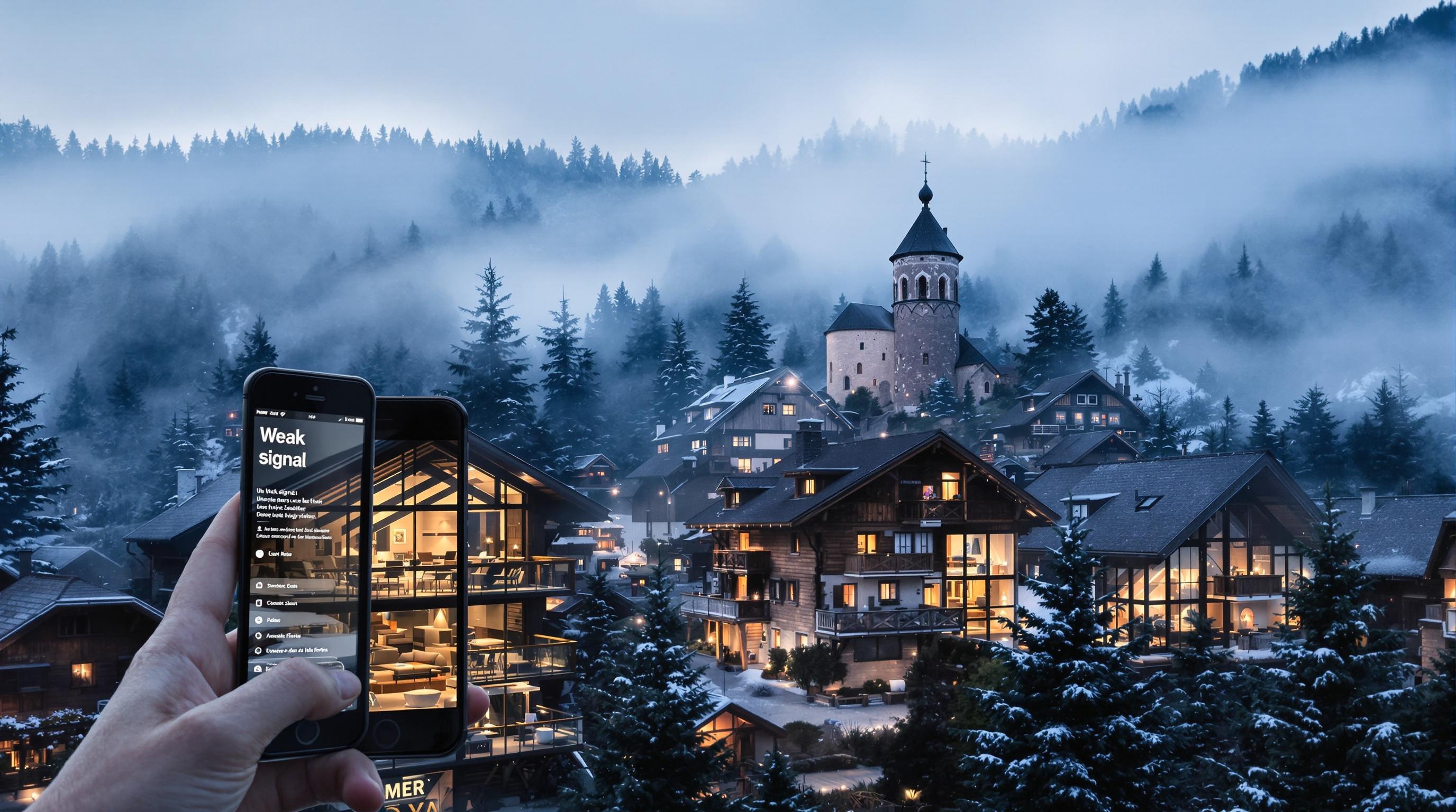 Hochschwarzwald : village, chalet et brume
