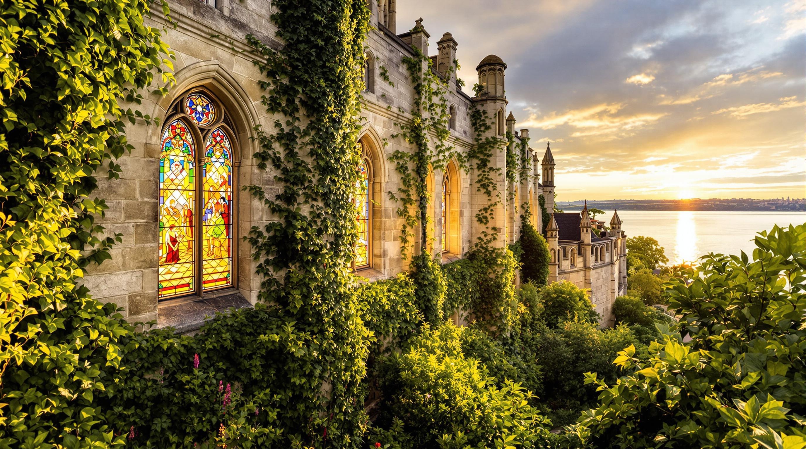 Vue immersive du musée The Cloisters et Fort Tryon Park